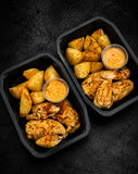 Roasted Chicken Tenderloins w/Potato & Spicy Aioli