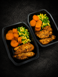 Portuguese Chicken Tenders with Peas, Corn and Sweet Potato